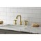 Kingston Brass Widespread Bathroom Faucet with Push PopUp, Brushed Brass KS1417RX - alternate 4